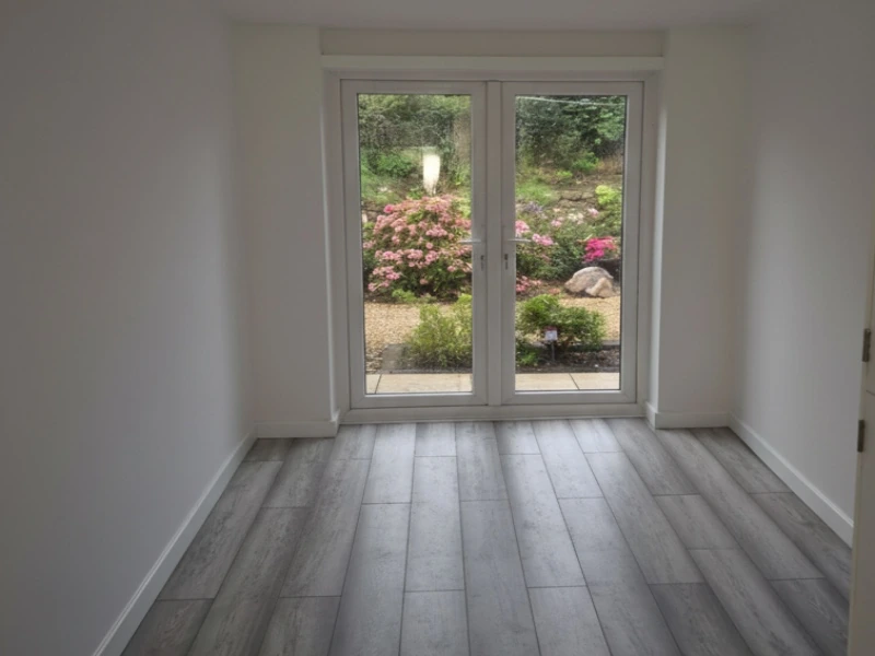 The freshly painted interior of a room, looking smart and modern
