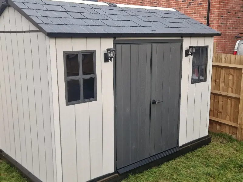A sturdy, well-built timber workshop